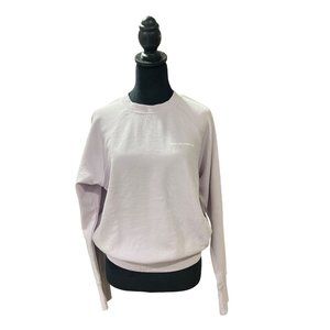 Spiritual Gangster Womens Lavender Crewneck Sweatshirt Long Sleeve Casual Pullov